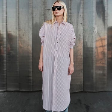 Mamene Phoebe Shirt Dress - Rose Stripe