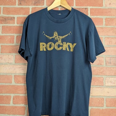 Vintage 90s Rocky ORIGINAL Movie Title Promo Tee - Large 