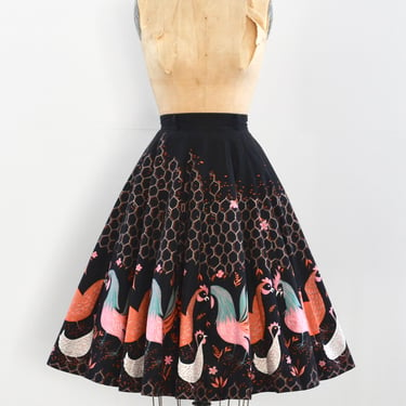 Rooster Print Skirt