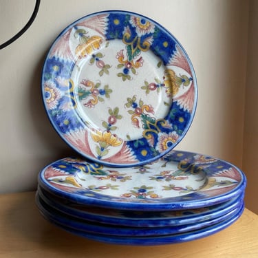 Vintage 1920s Lisbon Ceramic Fine Art Display Plates Signed S. Anna Lisboh M.O. like Madoura Picasso Ramie 