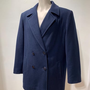 1960's Peacoat Car Coat - by PENDLETON - Double Breasted - Pure Virgin Wool - Made in the USA - Fully Lined - Men's Medium to Large 