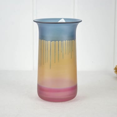WMF Vase La Galleria Glass Vase Design International Studio Glass 80s Art Glass Glass Brocante Flower Vase Vintage Design Modern Retro 