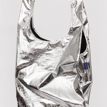 Silver Metallic Baggu