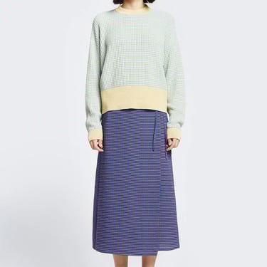 Dusk Knit Sweater - Yellow Check