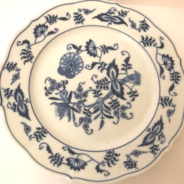 Vintage Blue Danube Onion  Luncheon or Salad  Plate 8.75