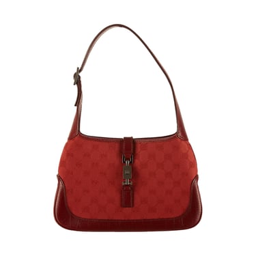 Gucci Red Canvas Jackie Bag