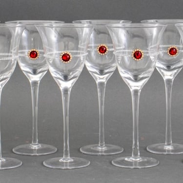 Rococo Revival Wine Glass Stemware, Set of 12