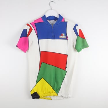 vintage 1990s color block BIKE tour vintage shirt -- size medium 