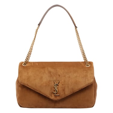 Saint Laurent Women Large Suede Calypso Bag