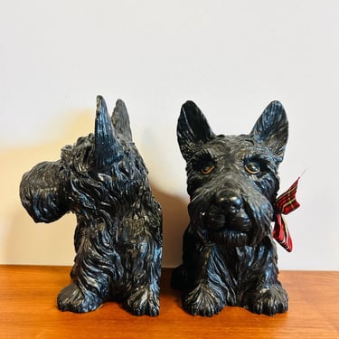 Schnauzer Bookend Set