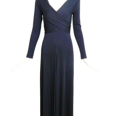 SCOTT BARRIE- 1970s Black Jersey Knit Dress, Size 4