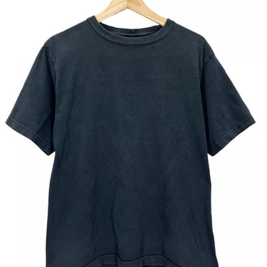 Vintage Anchor Blue Blank Black T-Shirt Medium