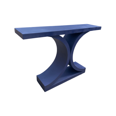Indigo Blue Postmodern Style Console Table