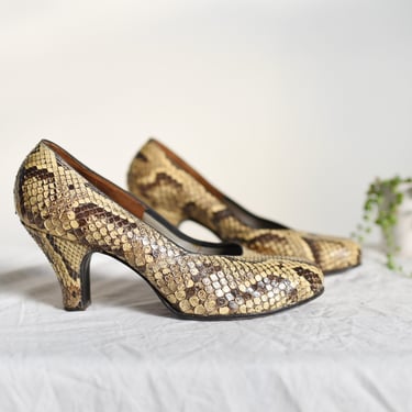 1940s Snake Skin Pumps 