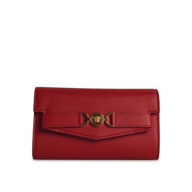 Versace 'Medusa 95' Red Leather Wallet Woman