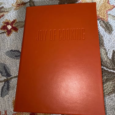 Leather-Bound Joy of Cooking Cookbook~ Beautiful Cinnabar Red, 2006 edition ~ Hard Cover, excellent new condition ~ Rare Collectible Book~ 