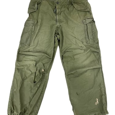 Vintage 60's 70s US Military Utility Combat Pants XXL Super Distressed Army USMC