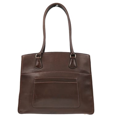 Hermes Chocolat Tadelakt La Tote Handbag