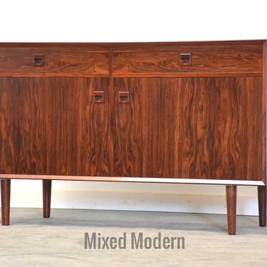 Danish Modern Rosewood Sideboard Credenza 