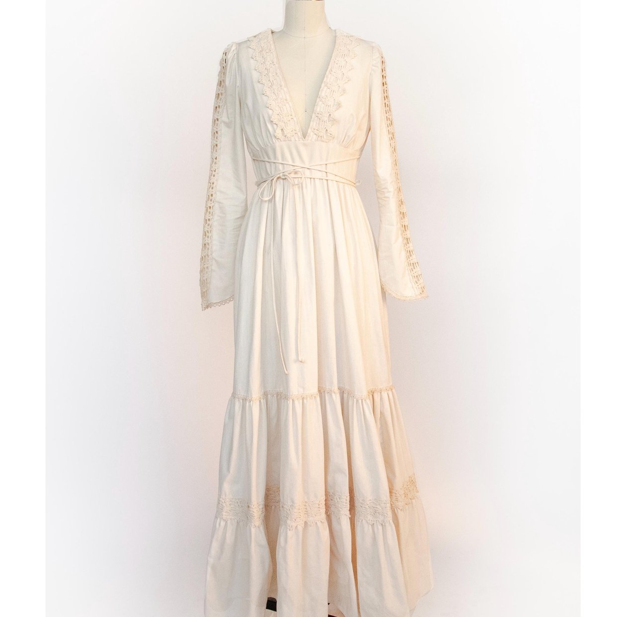 Vintage 1970s Gunne Sax Dress Maxi Coton Lace | Deja Vintage Boutique ...