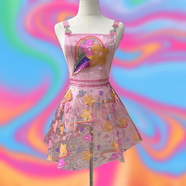 Dolls Kill & Care Bears collab overall skirt