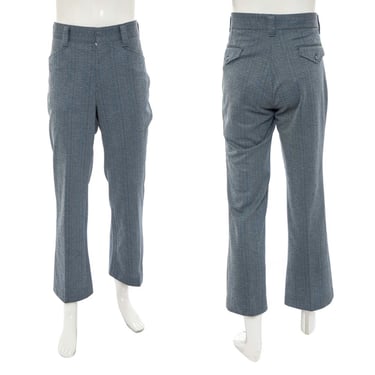 1970's Farah Blue Striped Pants Size 36