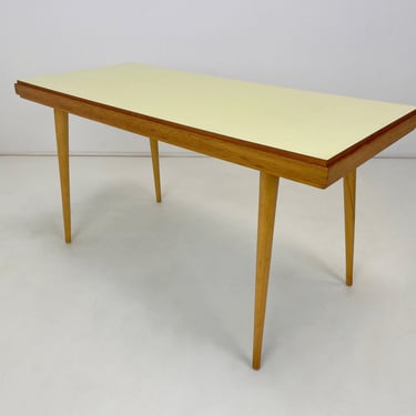 1970's Variable Coffee Table, Czechoslovakia / Vintage Coffee Table / Side Table / Yellow or White Top 