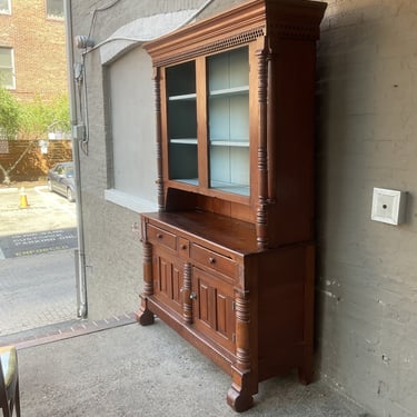 19th C Two Piece Cupboard