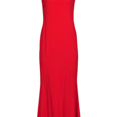Alexander McQueen - Red Cap Sleeve Gown Sz 6