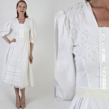 Susan Lanes Country Elegance White Bridal Wedding Dress Size 8 