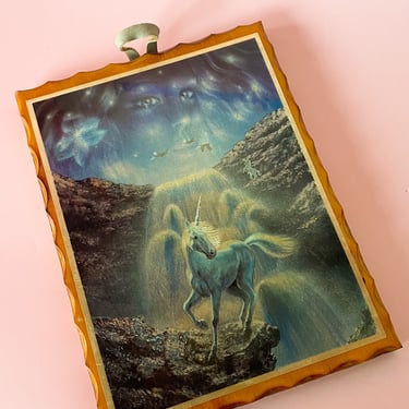 Vintage Holographic Unicorn Art