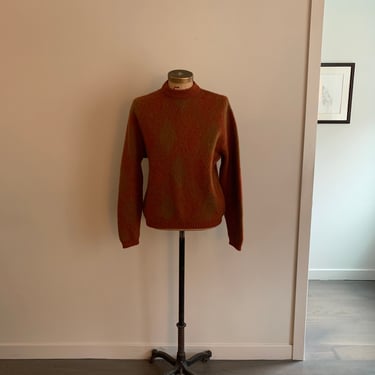 McGregor mens vintage 1950s/60s orange/gold mohair pullover-size XL 