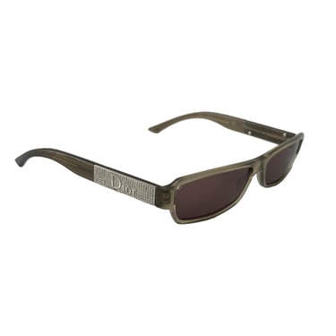 Dior Smoke Rhinestone Mini Sunglasses