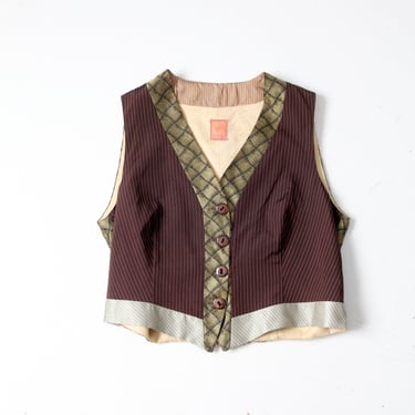 vintage 90s Italian silk vest 