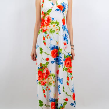 1970's 'carolyn' floral a-line dress