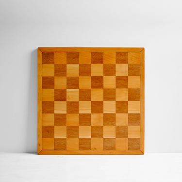 Vintage Wood Chess Game Board 