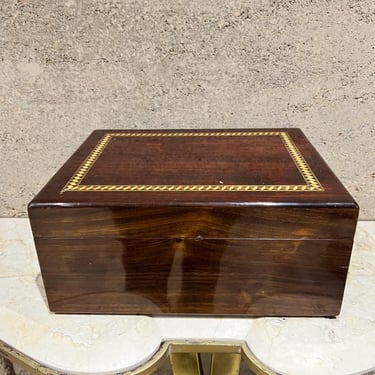 Paradigm Humidor Company Cigar Box Marquetry Wood Inlay 