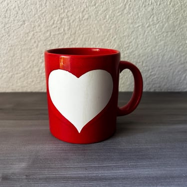 Vintage Waechtersbach Heart Mug West Germany, Heart by Waechtersbach 