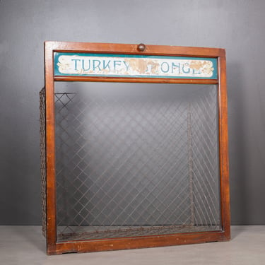 Early 20th c. &quot;Turkey Sponge&quot; Mahogany Chemist Bin c.1900-1940