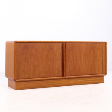 Kibaek Mobelfabrik Mid Century Danish Teak Tambour Door Credenza - mcm 