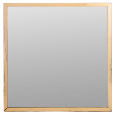 Modern Gold-Toned Metal Mirror