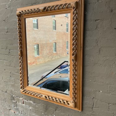 Carved Wood Mirror