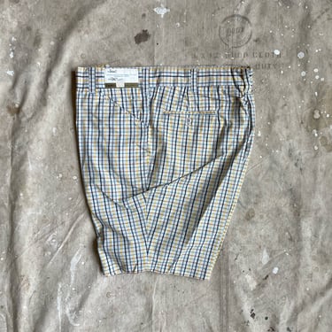 Size 38 Vintage 1970s NOS Campus Tattersall Shorts 2217 