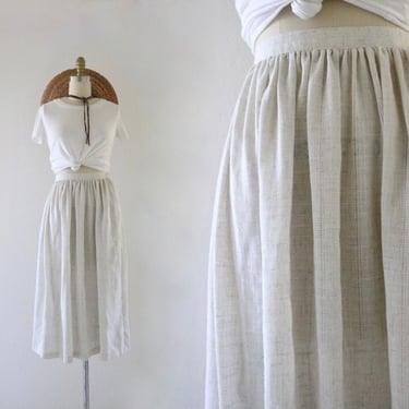 woven flax skirt - 26 