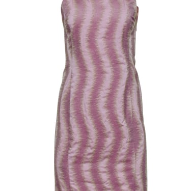 Versace - Pink, Lavender & Green Sleeveless Dress Sz 4
