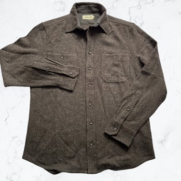 NWOT Taylor Stitch The Service Shirt in Brown Men’s Medium 38 Knit Activewear 