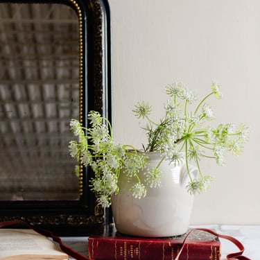 vintage french confit pot, cream