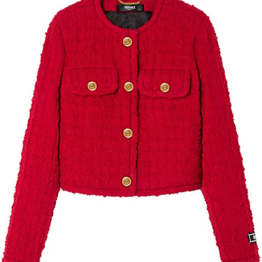 Versace Women Wool Tweed Jacket