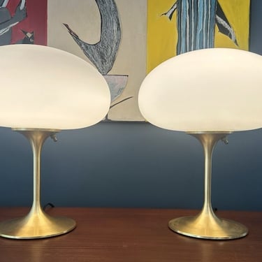 Pair of Stemlite Mushroom Lamps-Bill Curry Design