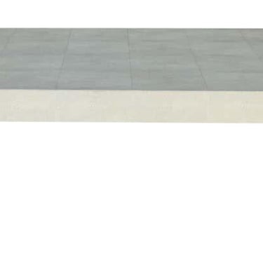 Shagreen Coffee Table w/ Geometric Lucite Legs by Pegaso Gallery. U.S.A. 21st C.